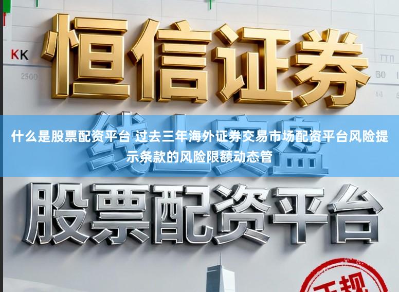 什么是股票配资平台 过去三年海外证券交易市场配资平台风险提示条款的风险限额动态管